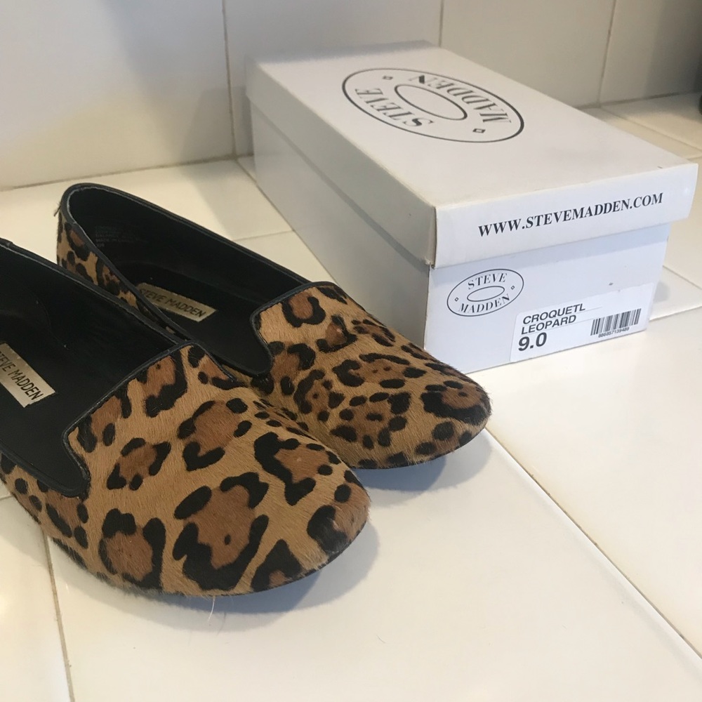 Steve Madden “Croquetl” Leopard Loafers